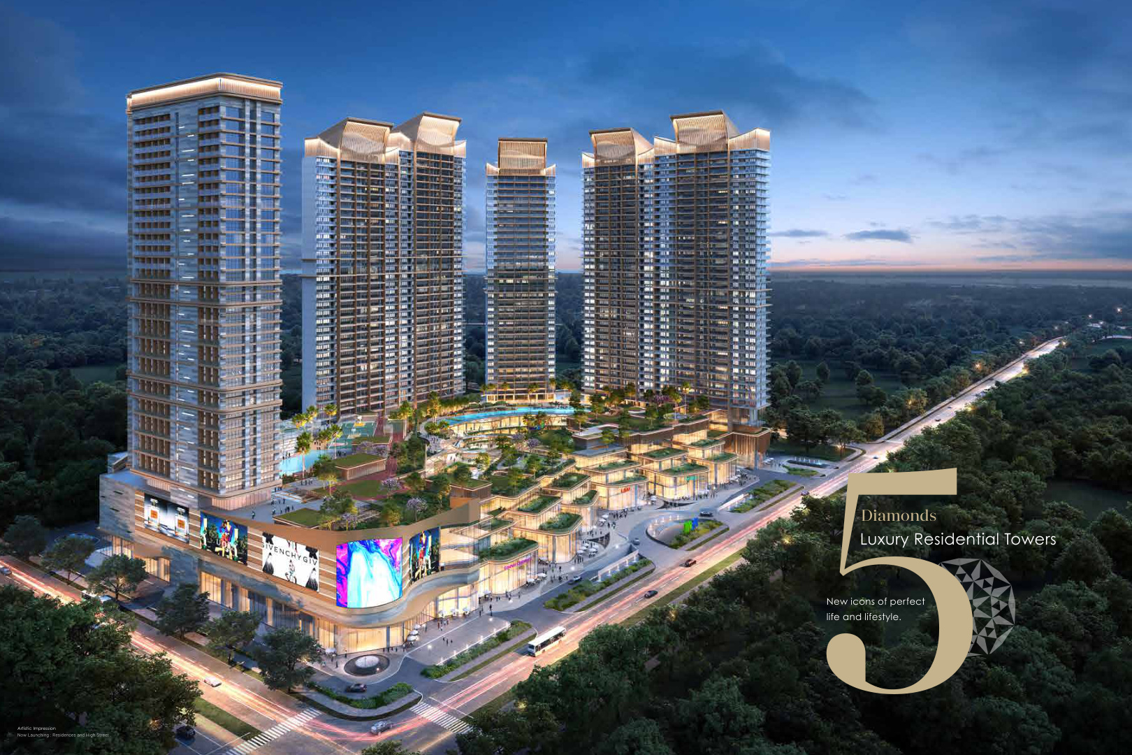 M3M The Cullinan luxury residential towers